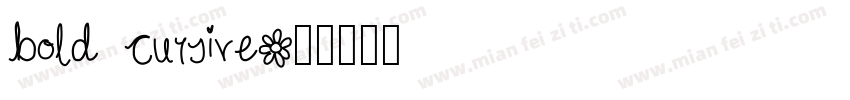 bold cursive字体转换
